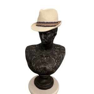 San Diego Hat Company NWT Woven Fedora, L/XL, Ivory